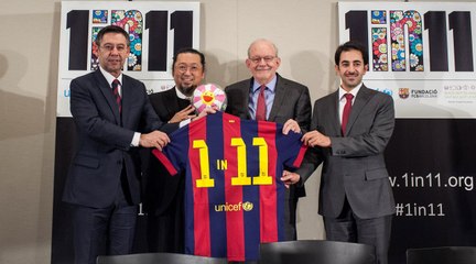 La Fundación FC Barcelona, Unicef y Reach Out to Asia lanzan la campaña '1 in 11'