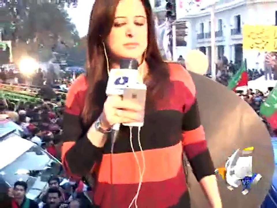 Crying Female TV Reporter live