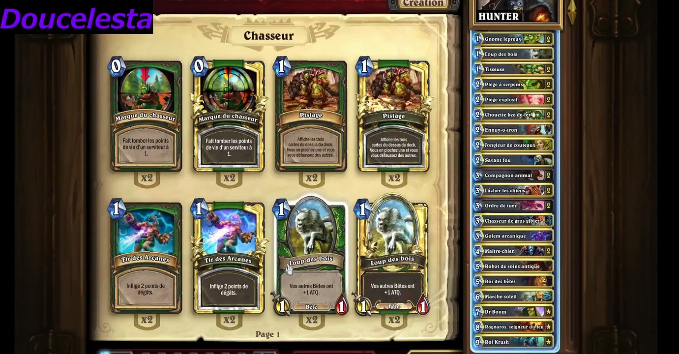 CRAFTER DES CARTE HEARTHSTONE DOREE OU PAS