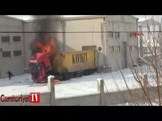 Isıtmak için ateş yaktı, bir anda!..