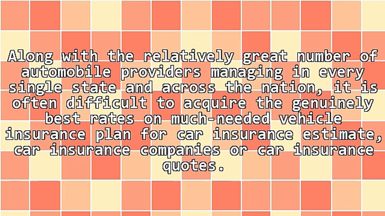 Car Insurance Estimate Characterized