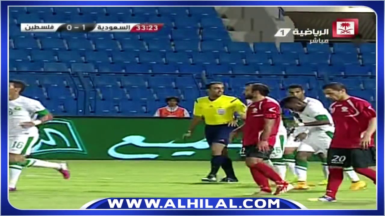 أهداف مباراة السعودية 2 - 0 فلسطين - مباراة ودي...