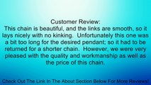 Sterling Silver 1.9-mm Fancy Mariner Link Chain (36 Inch) Review