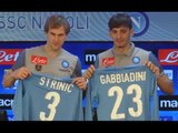 Napoli - Presentati i nuovi azzurri Strinic e Gabbiadini (09.01.15)