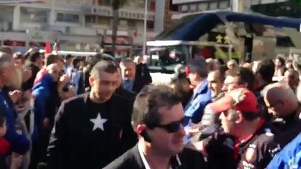 RCT : arrivée des joueurs dans le calme