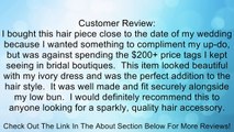 USABride Side Bridal Comb, Wedding Hairpiece with Flowers, Pearls, & Rhinestones 2050 Review