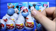 EGGS With Surprize Disney Mickey Mouse Spiderman & Cars.