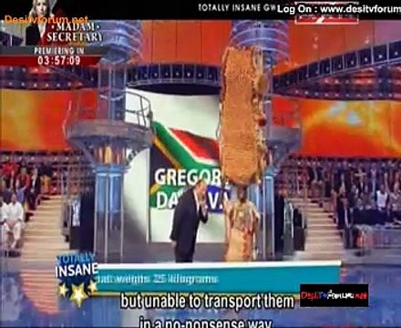 Totally Insane Guinness World Records 10th January 2015 Video Watch Online pt1