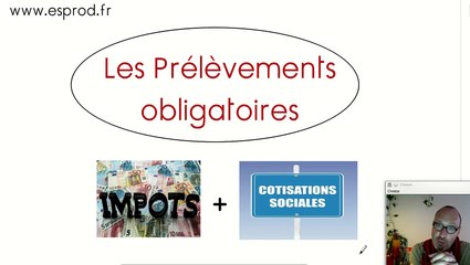 Les prélèvements obligatoires, notion d'économie