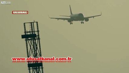 Havada panik!  Az daha çakılıyordu