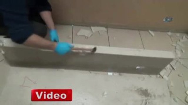 Mermerin İçine Gizlenmiş Kaçak Sigara Ele Geçirildi