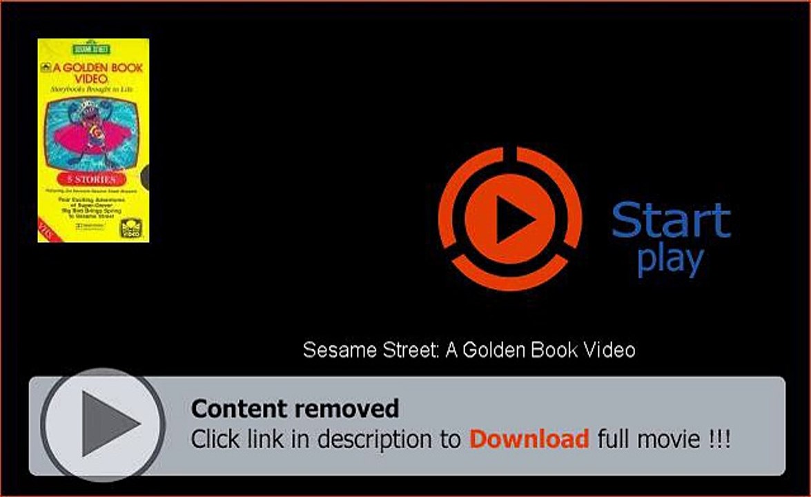 Download Sesame Street: A Golden Book Video High Quality
