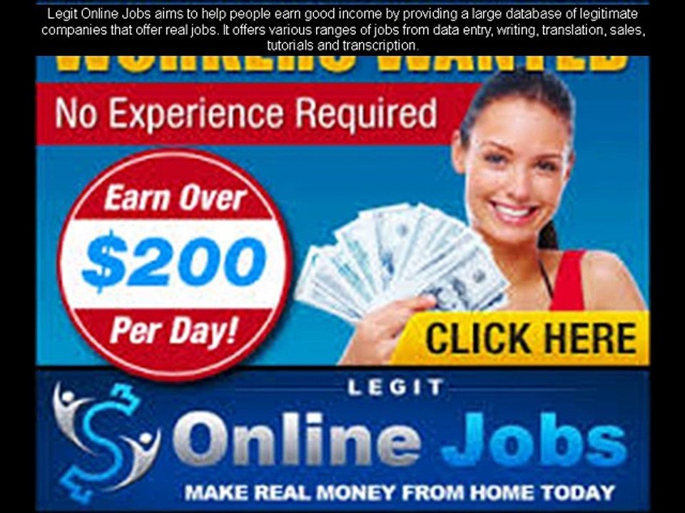 Legit Online Jobs Review – Work From Home Opportunities