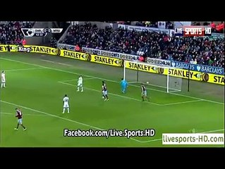 Swansea 0 - 1 West Ham # Amazing Goal Carroll HD