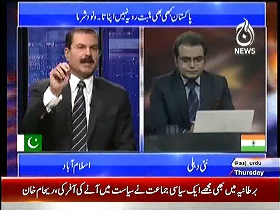 Watch the Reaction of Shahid Latif when he was not being asked Questions by Indian Anchor