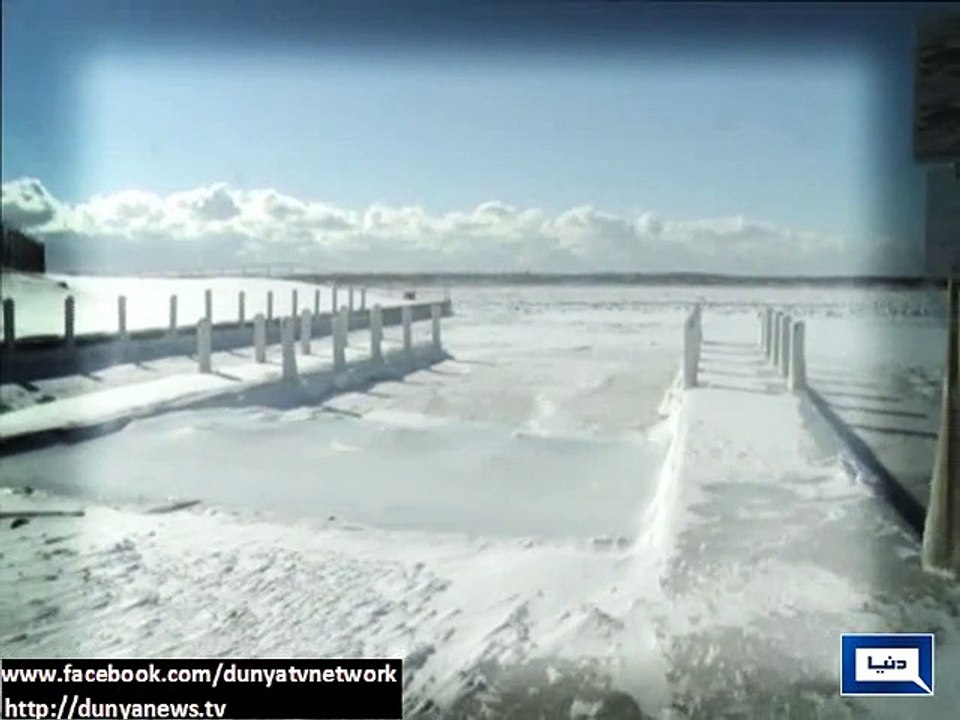 Niagara Falls freeze over on US side