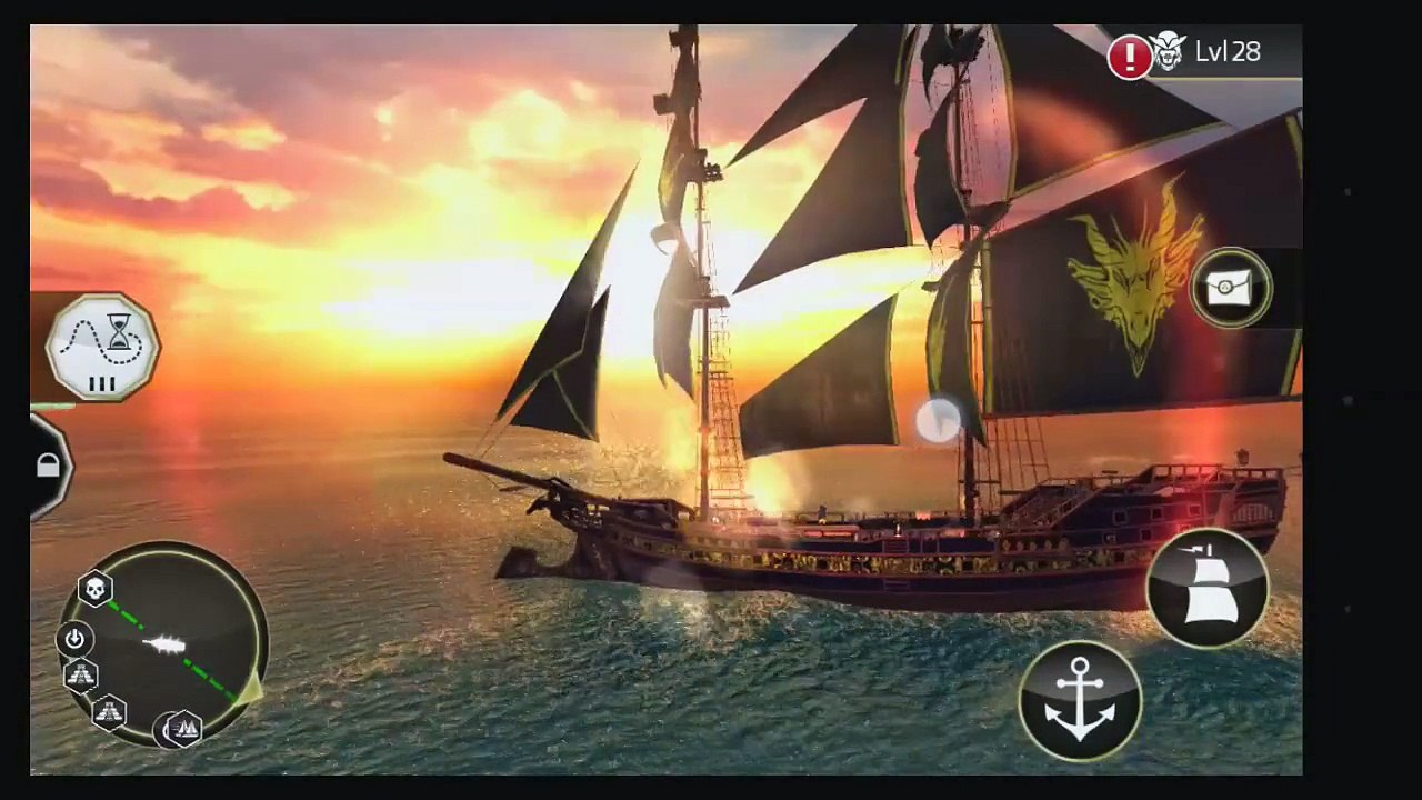 Assassin's Creed Pirates Brig The Dragon Ship customization The Hunt mission gameplay