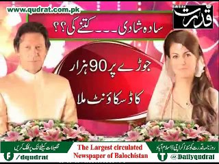 How much Reham khan and Imran’s wedding cost him?