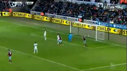 All Goals - Swansea 1-1 West Ham - 10-01-2015