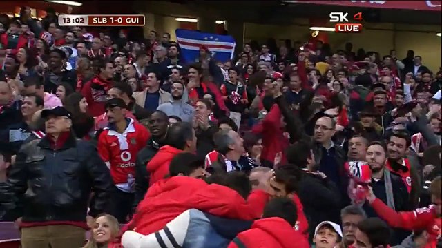 Jonas 1:0 | Benfica - Vitoria de Guimaraes 10.01.2015 HD