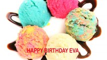 Eva english pronunciation EEvuh Ice Cream   Helados y Nieves - Happy Birthday