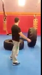 A man who can hang up like a moneky