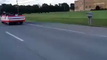 A Car which runs upside down