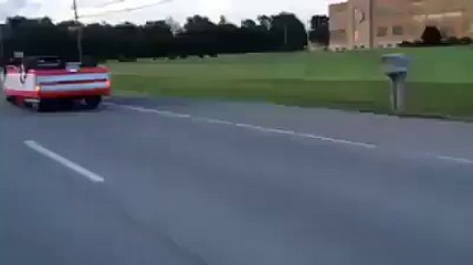 A Car which runs upside down