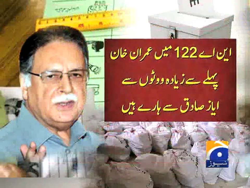 Vote recount confirms Imran Khan defeat in NA-122: Rashid-Geo Reports-10 Jan 2015