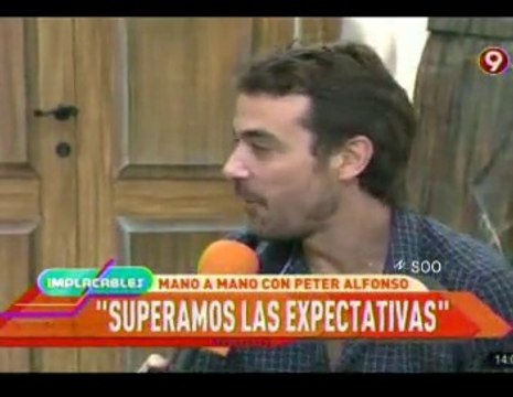 Pedro nota íntima en Implacables - 10 de Enero