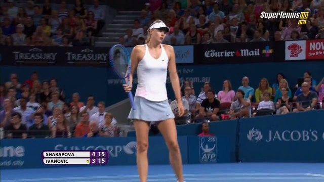 Maria Sharapova vs Ana Ivanovic FINAL Highlights HD Brisbane 2015