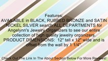 Wall Earring Holder Jewelry Organizer Closet Storage Rack Display - Sariea Earring Angel (Bronze) Review