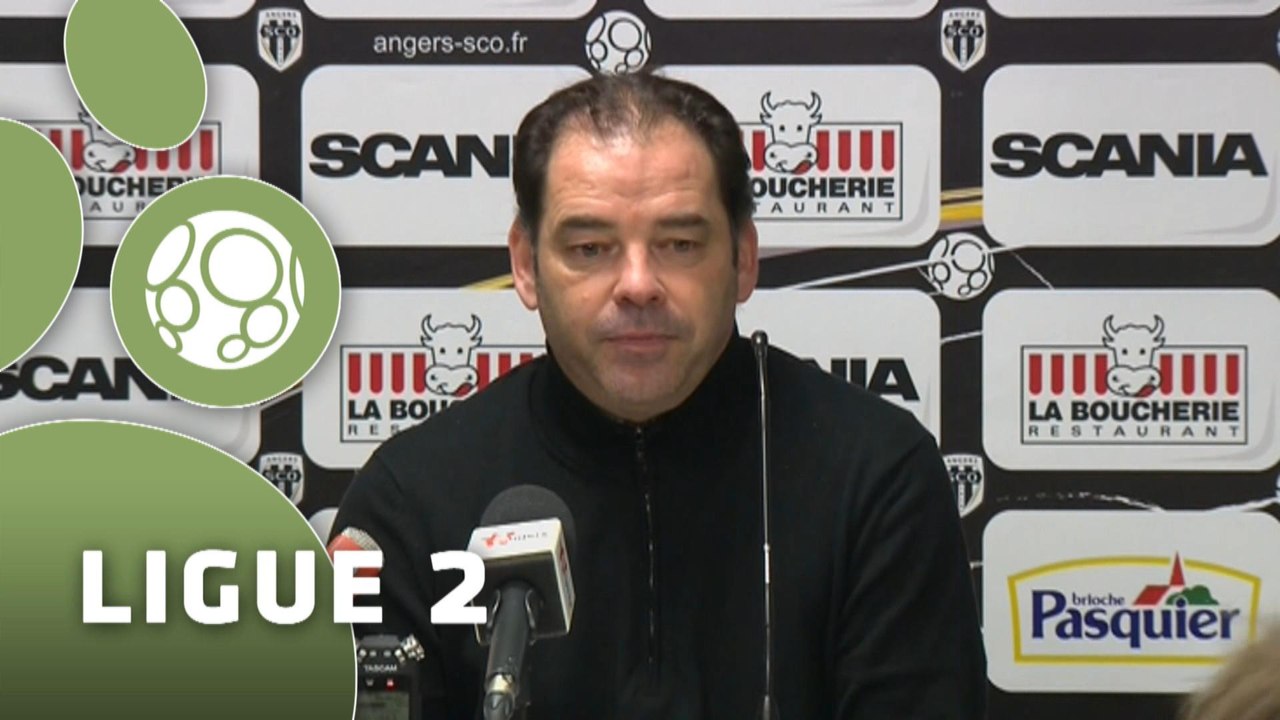 Conférence de presse Angers SCO - AS Nancy-Lorraine (3-1) : Stéphane MOULIN (SCO) - Pablo  CORREA (ASNL) - 2014/2015