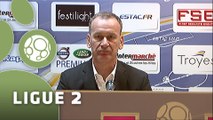 Conférence de presse ESTAC Troyes - Stade Brestois 29 (1-0) : Jean-Marc FURLAN (ESTAC) - Alex  DUPONT (SB29) - 2014/2015