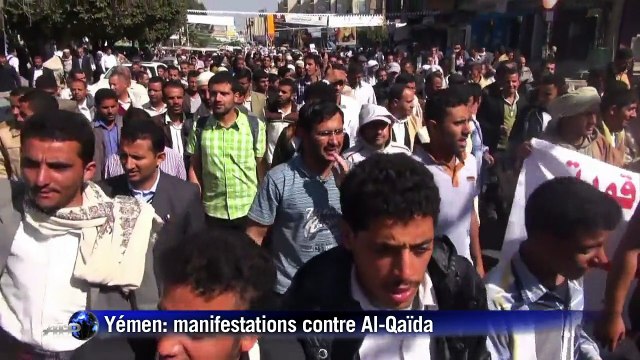 Manifestation au Yémen contre milices armées et Al-Qaïda