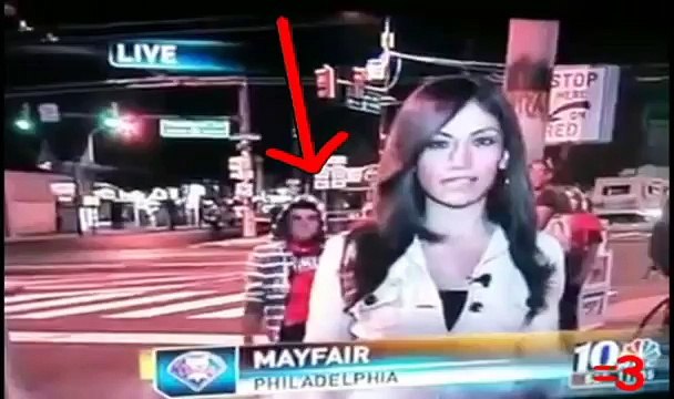 HOT REPORTER GETS HUMPED!!