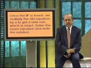 Lec06 - Integrating Factor Technique