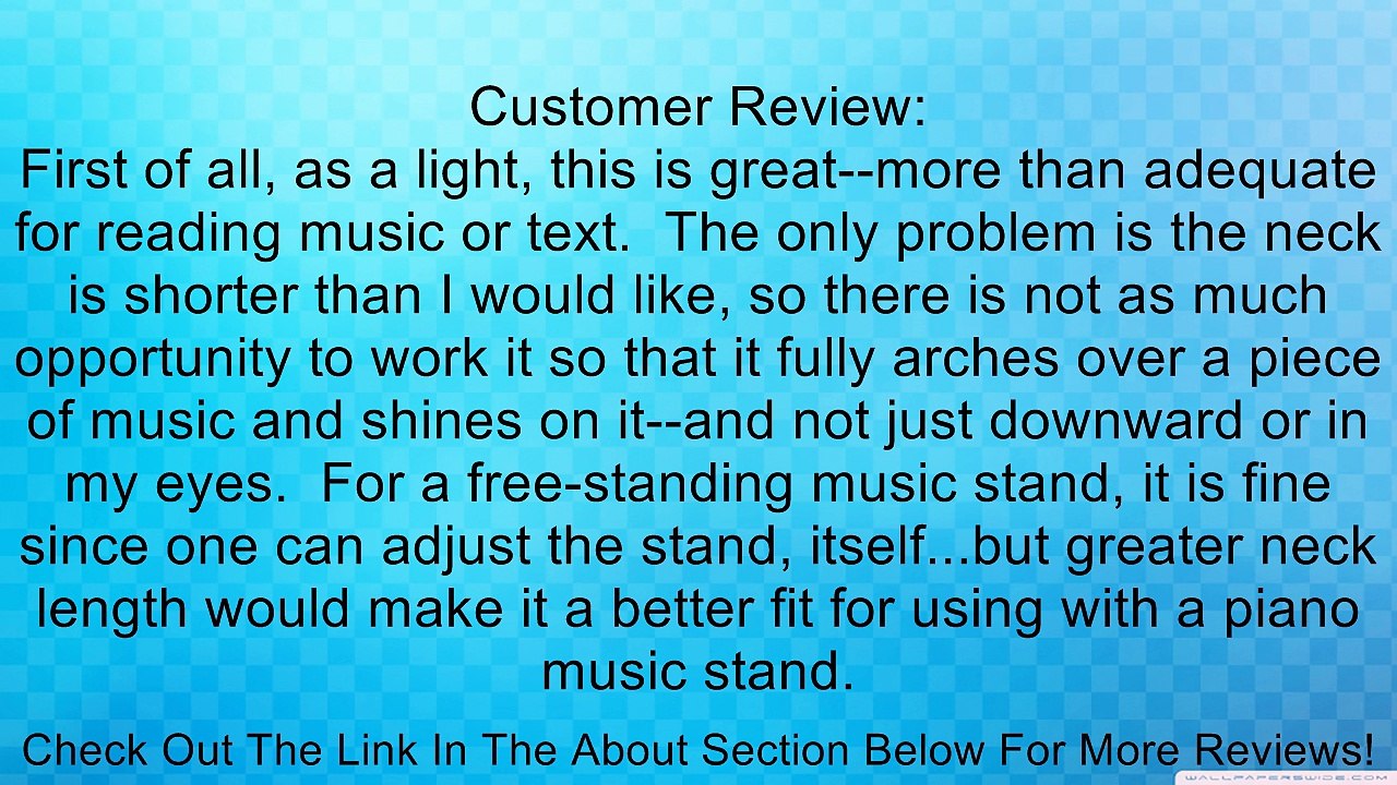 Rite Lite LPL599 5 LED Music Stand Light Review