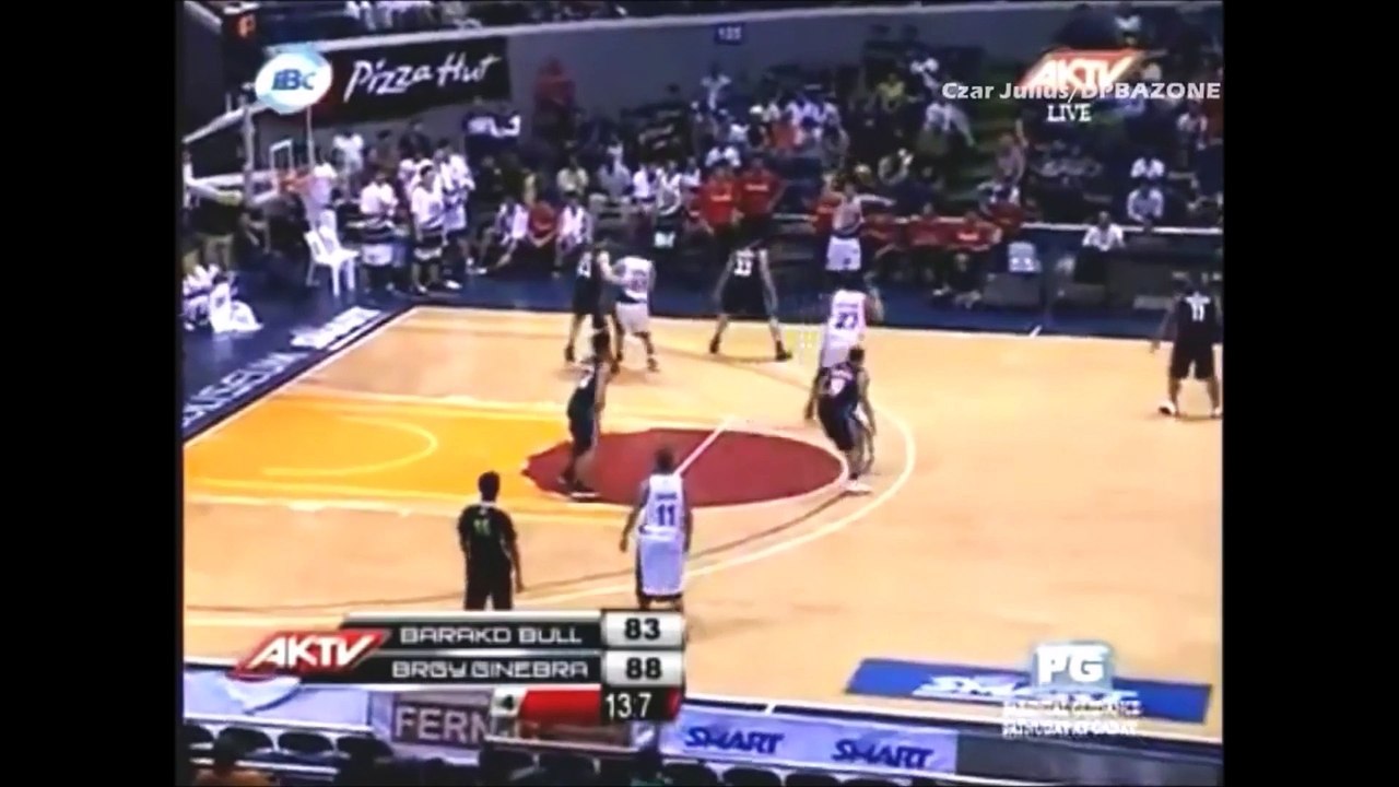 PBA Blooper- Willie Miller Shows the right way to make a foul- Brgy. Ginebra vs Barako Bull