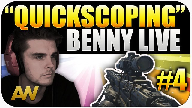 CoD AW: Learning How To Quickscope Benny Live #4 (Advanced Warfare Multiplayer)
