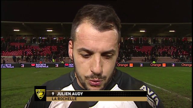TOP14 - Toulouse-La Rochelle: Interview Julien Audy (LAR) - J16 - Saison 2014/2015