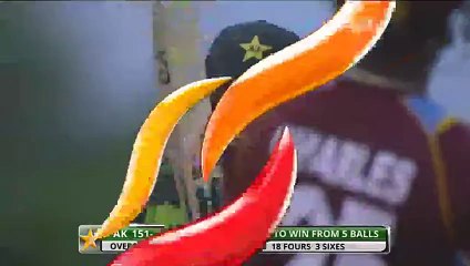 Last over-Pak Winning Moments- 1st T20 Kingstown - July 27, 2013