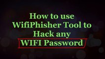 How to use WifiPhisher Tool to Hack any WIFI Password !