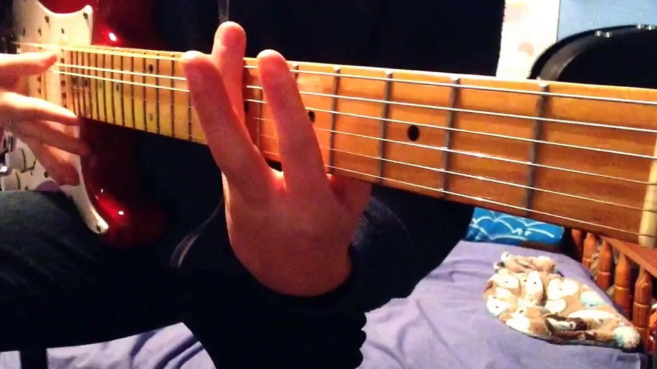 Back In Black AC DC Electric Guitar tutorial