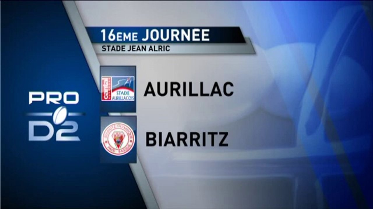 PRO D2 – Aurillac-Biarritz : 24-20 - J16 – Saison 2014-2015