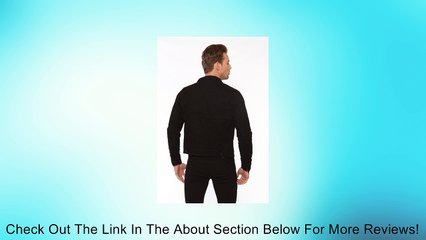 Lip Service Mens Black Stretch Denim Jacket Rocker Jacket Size: Medium Review