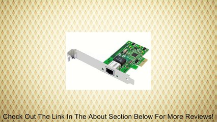 Realtek RTL8111C Gigabit PCI Express Ethernet Network Interface Card (NO SOFTWARE) Review