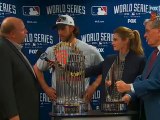 Rikk Wilde Has A Tough Time With His Lines While Presenting The MLB MVP Trophy