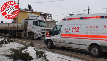 Konya da trafik kazası kamerada