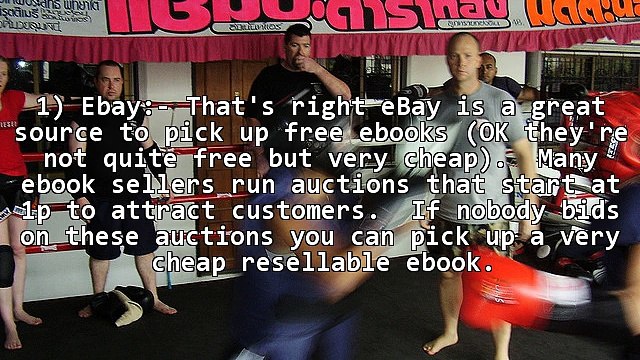 Ebay Ebook Success Tips: Get Free Ebooks to Resell on eBay!!!